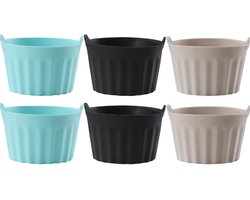6 stuks - Siliconen - Cupcake vorm - Muffin - Bakvorm - Taart - Gebak - Koekjes - Cake - Chocolade - Herbruikbaar - BPA vrij - Rond - Siliconen cupcakevormpjes - Hittebestendige Muffinvormpjes - Koken & Bakken - voor de Oven