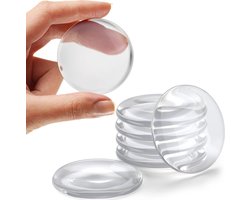 6 stuks - Transparant - Deurclip - stootblok - binnen- en buitendeurbuffer - geschikt voor douchedeuren, glazen deuren, kastdeuren, tafelhoeken, koelkasten, hoofdborden - eenvoudig te installeren - deurgrepen - zelfklevend - geen ponsen