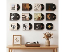 6 stuks vinylplaten wandhouder transparant acryl vinyl houder muur vinyl wandhouder vinyl cd houder voor fotoalbums muur foto-decor foto lijst kinderen boekenkast tijdschriftenrek