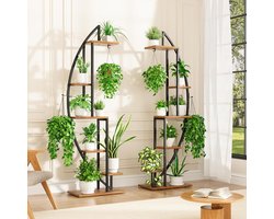 6 Tier Plant Stand - 160 cm Height Plant Rack - Large Display Shelves for Indoor Plants - Corner Plant Holder voor Woonkamer