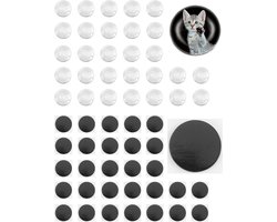 60 Stuks Glazen Cabochon Blanks en Ronde Magneten met Zelfklevend voor Creatieve Klussen, Kleine Magneten voor Koelkast en Whiteboard (25mm)