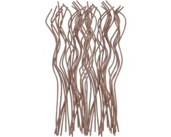 60 stuks golvende rotan geurstaafjes, 28 cm, 11 natuurlijke houten rotan, geurstaafjes, navulstaafjes, vervanging voor thuis, slaapkamer, hotel, kantoor, badkamer, rek, decoratie (koffie)
