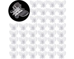 60 stuks-Plantenclips-Tuin Clips- vlindervorm- orchideeënclips-Transparant-Plant Ondersteuning- Clips- voor het ondersteunen