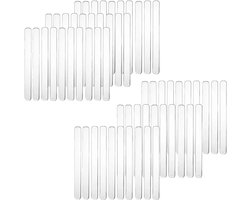 60 stuks transparante meubelbumpers voor wandbescherming en geluidsdemping, siliconen buffers voor meubels, deuren en kasten, 63 mm