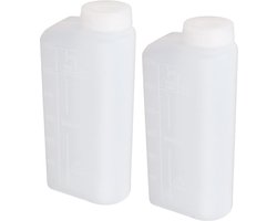 600Ml 2 Takt Olie Voor Grasmaaier en Kettingzaag - Tweetakt Motorolie - Brandstof Mix Fles - 2 Stuks .
