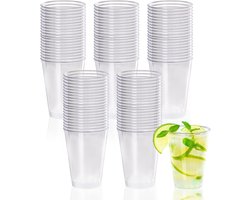 60x Herbruikbare Plastic Bekers 240ml – Stevige BPA-vrije Party Cups – Drinkbekers voor Feest, Verjaardag & Evenementen