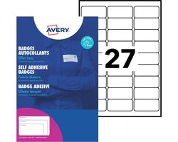 63.5x29.6mm Badge Avery L4784-20