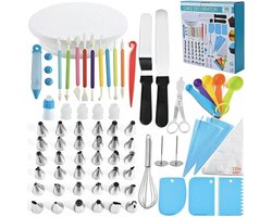 66-delige taartdraaiplateauset - taartvorm - Spuitmondjes en spatels - Bakspullen - Taartdecoratie