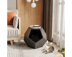 66CM Modern Huisdier Meubel Katten Draagmand Bijzettafel, Bank Bijzettafel, Plantenbak MDF Multifunctioneel Meubel