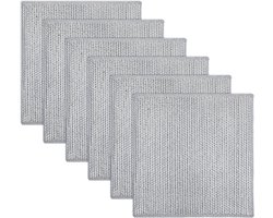6Pcs Multifunctionele Draad Keuken Doeken - Krassen Vrije Draad Keuken Doeken Double Laag Scrubber Staal Draad Theedoek Schoonmaakdoeken voor Borden Potten Gootstenen Werkbladen Fornuizen