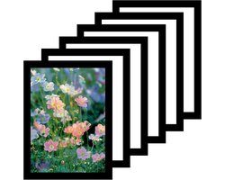 6stuks - Magnetische fotolijsten - Magnetisch Lijst - Magnetische Fotolijstjes A4 fotolijst - Magnetisch Wissellijst voor Foto's , Kindertekening - Hangbaar of Tafelmodel, Horizontaal en Verticaal Te Gebruiken - 6stuks