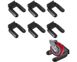 6stuks - Meubelwiel universele wielbeker - Stoelwielstopper - meubelwielbekers - antislip - meubels bedstoppers om - Rubberen Voetjes - meubelwielstops voor wielen