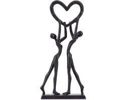 6th Huwelijksgeschenken voor koppels - Handgemaakte IJzeren Sculptuur Hart - Bruiloftscadeau voor haar of Vrouw - Paar Sculptuur Home Decor - IJzeren Hart Standbeeld