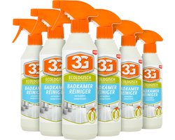 6x 3G Professioneel Badkamerreiniger Ecologisch 500 ml - Badkamer Reiniger - Kalkverwijderaar - Ecologische Reiniger - Douche Reiniger - Biologisch Afbreekbaar - 6-Pack