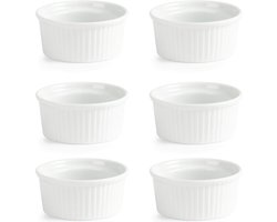 6x Crème brulée schaaltje / Ramekin - 9 cm - Olympia - geschikt voor oven, vriezer en vaatwasser