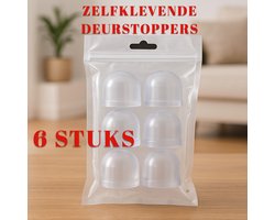 6x Deurstopper zelfklevend,6 stuks Siliconen deurstoppers vloer zonder boren, transparante deurstopper, klein, zelfklevend,Transparante Zelfklevende Deurstopper 6 Stuks – 40x40x20mm – Onzichtbare Muurbeschermer – Sterke Hechting – Geen Boren Nodig