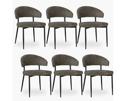 6x Eetkamerstoel Noa - Forest Velvet - Set van 6 - Forest