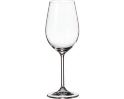 6x kristallen witte wijn wijnglazen - Colibri - Bohemia kristal - set 6 stuks