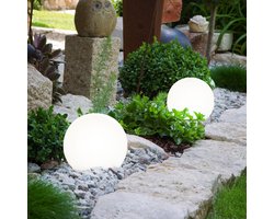6x LED solar decoratieve lichten SET plug-in grond spike bal lamp tuinpad verlichting roestvrij staal