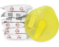 6x ontkalkingstabletten en Service T-disk Geel geschikt voor Bosch Tassimo koffiemachine - nr. 00576836 - 17001490