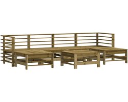 7-delige Loungeset | Tuinset | Tuinmeubelset | Zitset geïmpregneerd grenenhout