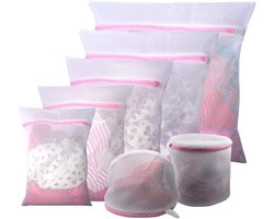 7-delige set wasnetten voor wasmachine - lingerie en fijne was - waszak met ritssluiting - kookvast - ideaal voor ondergoed sokken beha's - schoenen gordijnen Laundary Net