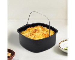 7 inch Airfryer cake pan, Anti-aanhechting airfryer cake barrel, Airfryer cake pizza bakpan Geschikt voor Instant Pot cake bakplaat mand, Airfryer accessoires (7 inch)