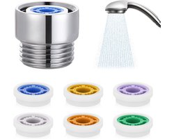 7 Stuks Debietbegrenzers voor Douchekop: Waterbesparende Stroomregelaars (Verschillende GPM)