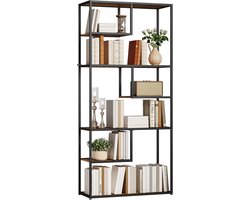 7-Traps Ladderrek Industriële Stijl - Metalen Frame Opbergrek voor Woonkamer en Slaapkamer