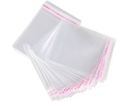 7 x 10 cm, 200 pieces transparent plastic bags with adhesive strips for guest gifts and jewellery