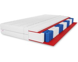7-Zone Pocketvering Matras 180x200 cm Hardheid H3 Inclusief Hoes