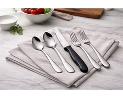 72-delige Bestekset RVS – Inclusief Steakmessen – 18/10 Roestvrij Staal – Vaatwasserbestendig – Luxe Spiegelafwerking – Voor 12 Personen