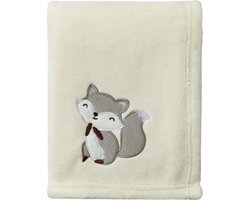 75 x 100 cm, licht, behaaglijk, wollig, warm, fleece deken voor zuigelingen, kinderbed, kinderbed, kinderwagen, babyverjaardag (ivoorkleurig)