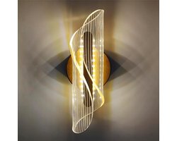 7W Wandlamp - Moderne Wandlamp Binnen en Buiten - LED Wandverlichting - Waterdichte Wandlamp - voor Tuin, Woonkamer, Badkamer, Slaapkamer - Warm Wit - 1 Stuck