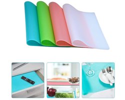 8-delige - Koelkastplankmat - Waterdichte koelkasttafelmat - Geschikt voor kasten, ladekasten, ladevoeringen 45X29CM Multicolor