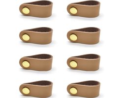 8-delige PU-leren meubelgrepen - Kastgrepen - Prachtige decoratieve accessoires voor meubels - Inclusief schroeven