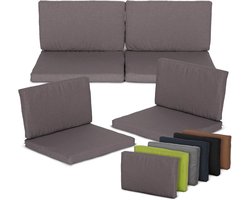 8-delige Tuinkussen Set voor Loungeset - Waterafstotend en UV-bestendig - Perfect voor Rattan Meubilair - Ondersteuning voor Zitbanken en Stoelen