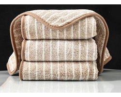 8-delige vaatdoeken set - grote en kleine super absorberende vaatdoeken - kleine keukendoeken - pluisvrije, gemakkelijk te reinigen theedoeken - vaatdoeken met koord - bruin