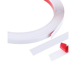 8 m Zelfklevende sierlijsten, tegelrandlijst, sierlijsten, zelfklevend, flexibele zelfklevende sierlijst, pvc, wandlijsten, randbescherming, muur, plafond, vloer, kasttegelrand, 1 cm