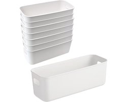8 Pcs Storage Baskets, Organizer, Storage Baskets, Bathroom, Storage Baskets, Kitchen, Rectangular Storage Boxes, Box - ShopVlot