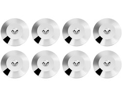 8 ringen voor spikes, koperen speakerpads