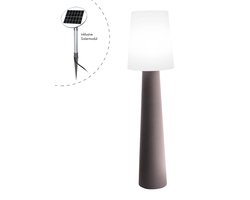 8 seasons No. 1 - Design Lamp Staand - H160cm. - Tuinverlichting - Zonne-energie/Solar - Led - Taupe