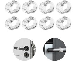 8 stuks Deurstoppers, raamstoppers, deurstoppers, voor handgrepen, van pvc, deurstopper, binnendeuren
