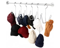 8 stuks- dubbele haak kapstok haken-roestvrijstalen kapstokhaken- jashaak- multifunctionele schoenenrekken- Kapstok-stokhaken om op te hangen - voor het ophangen van jas, hoed, handdoek, sjaal, tas, sleutel, pet