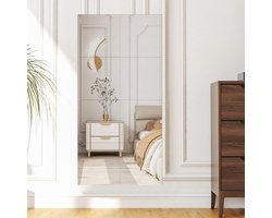 8 stuks flexibele spiegels voor badkamer en woonkamer - Acrylspiegel met HD kwaliteit, zelfklevend