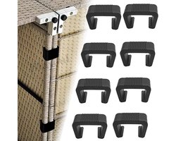 8 stuks- Meubelklemmen -Buitenbankconnectoren-Tuinmeubelconnectoren -meubelbevestigingen- rotan meubelklemmen - Voor outdoor bank patio meubels -5.25cm