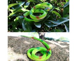 8 Stuks Rubber Cobra Slangen - Realistisch Nep Dier voor Halloween, Grappige Feestdecoratie en Tuinaccessoires