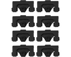 - 8 stuks Rubberen Bumpers voor de Luchtfriteuse- Rechthoekige Siliconen Rubberen Tips voor de Luchtfriteuse- Siliconen Rubberen Voetjes voor de Luchtfriteuse- Scherpere Plaat voor de Luchtfriteuse