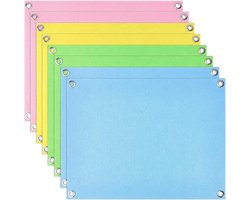 8 Stuks Vilten Bord in 4 Kleuren - Opvouwbaar Flanellen Bord voor Klaslokaal, Wanddecoratie en Pin Organizer met Gaten voor Makkelijk Ophangen - 40 x 30 cm