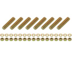 8 stuks volledige draadstangen 516 UNC x 1-14 inch lengte zink gecoat koolstofstaal volledige schroefdraadstangen met moeren en sluitringen voor klemmen hangers U-schroeven kleur zink